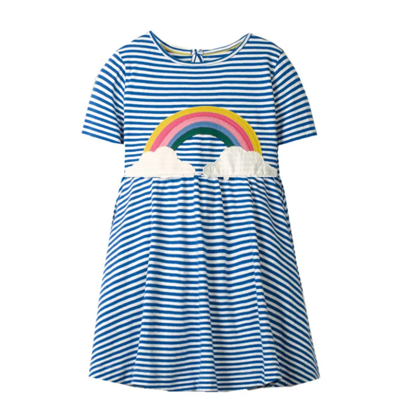 Платье-пачка для девочек летнее свадебное детское Сетчатое со звездами прыжков