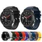 Новинка для часов Huami Amazfit GTR 47 мм ремешок со стальной пряжкой силиконовый ремешок 22 мм Смарт часы браслет Аксессуары для Samsung S3