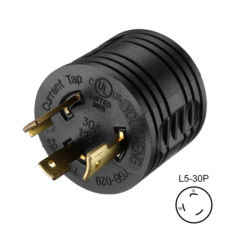 Адаптер генератора RV 3-Prong 30A штекер гнездовой разъем питания 125V вилка для кемпера