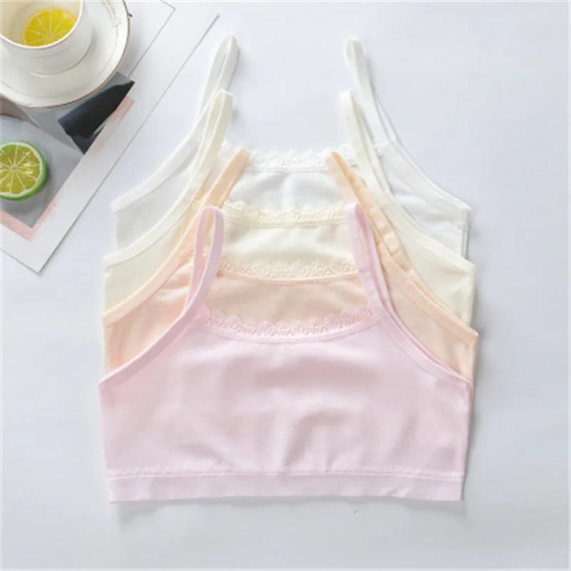 

Детский уход за грудью женских бюстгальтеров с От 6 до 12 лет Hipster хлопковая футболка для подростков Подростковое нижнее белье; Сезон лето; Де...