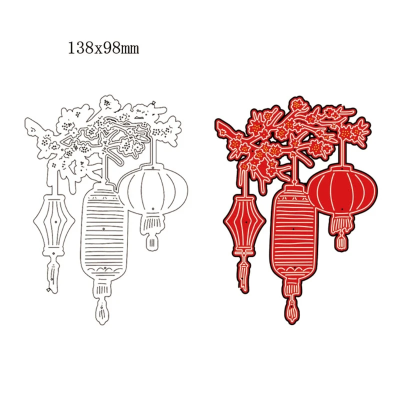 Новогоднее ремесло в китайском стиле металлическая высечка для