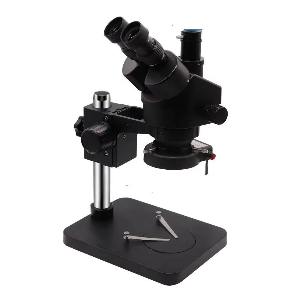 Wholesale spot black color 7-45X ZOOM Triocular Stereo Microscope for Phone Repairing | Инструменты
