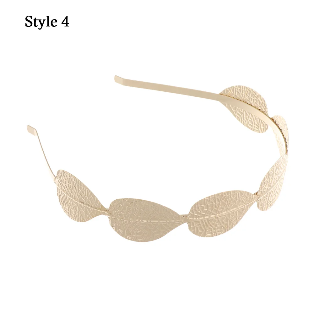 wedding hair clips New Women Vintage Alloy Headbands Girl Bandanas Girl Bandanas Metal Hairbands Gold Leaf Butterfly Hair Accessories claw hair clips