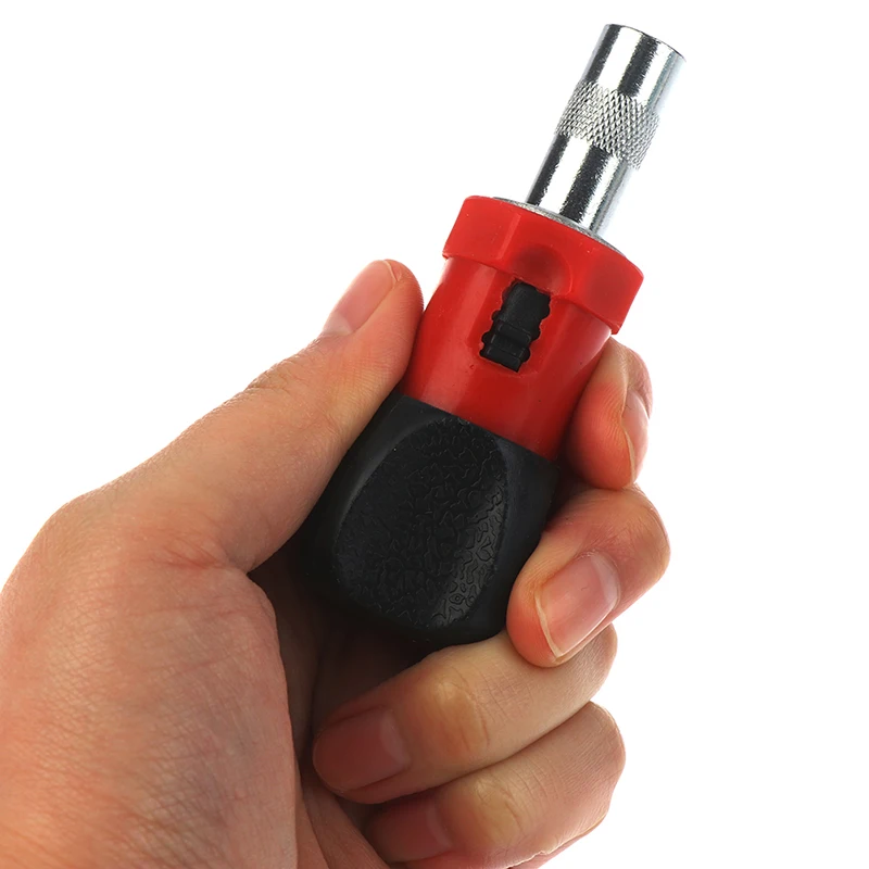 

1pcs Carbon Steel Key Ratchet Screwdriver Wrench Handle Ratchet Socket Screw Driver 6.35mm