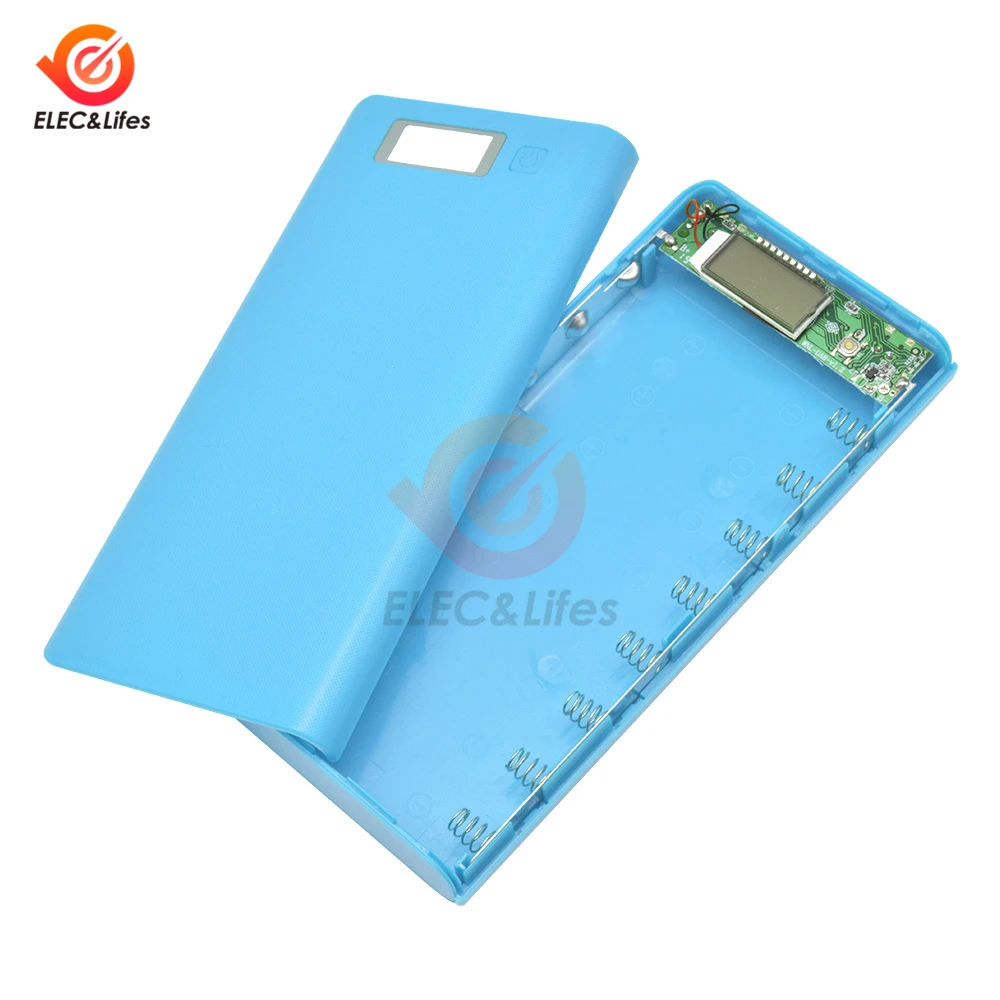 Двойной USB 5V 2.1A/ 1A 18650 Коробка для аккумуляторов сделай сам чехол зарядного