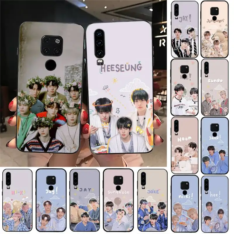 

Enhypen kpop Member Phone Case For Huawei Y6 7prime 9prime Y5 2019 Y5 Y6Prime 2018 Nova 3E mate10 20lite 20Pro funda case