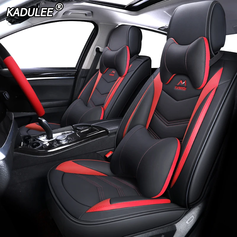 Кожаные чехлы KADULEE для автомобильных сидений audi a3 8l 8p sportback a4 b8 avant a5 a6 4f tt mk1 A1 A3 A6 A7 Q3
