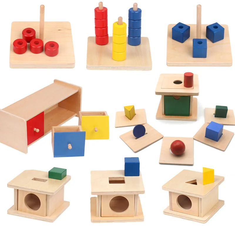 

Montessori Baby Toys Imbucare Box Shape Matching Box Sensory Toys Learning Toys For Toddlers Juguetes Montessori G0964H