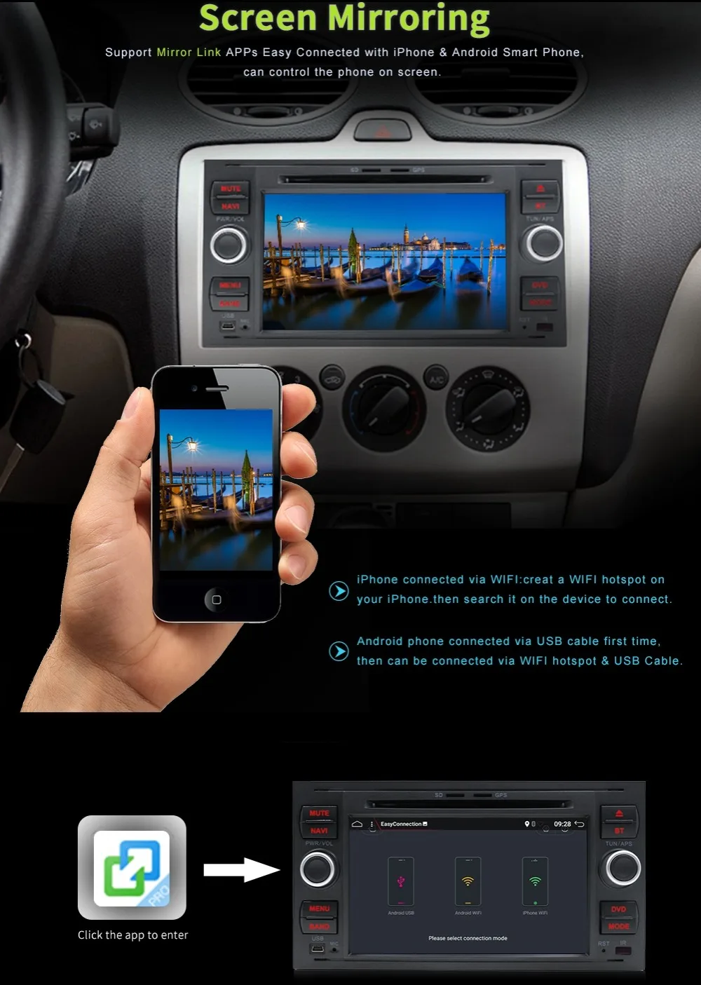 Bosion 2din android 9,0 радио автомобиль для фокуса s-max подключения mondeo dvd-плеер автомобиля с gps navi FM BT стерео камера canbus