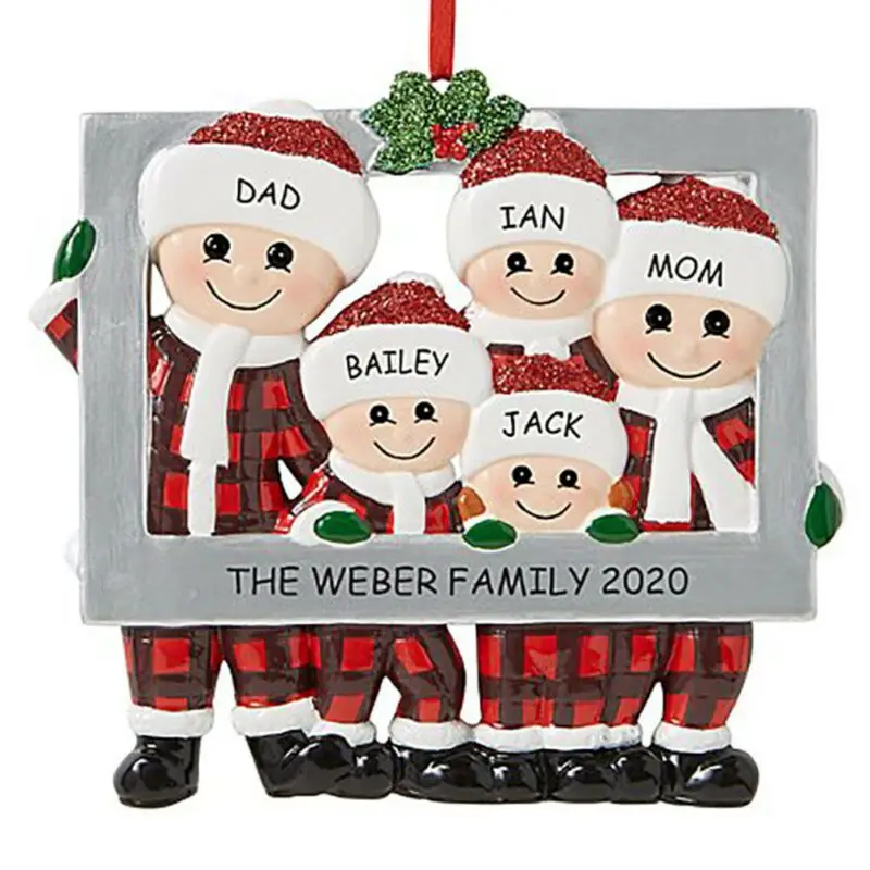 

Christmas Tree Ornament Hanging 2020 Quarantine Family Lockdown Xmas Decoration
