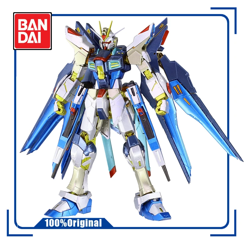 

BANDAI RG 1/144 ZGMF-X20A Metal Coloring STRIKE FREEDOM GUNDAM Action Toy Figures Assembling Model Children's Gifts