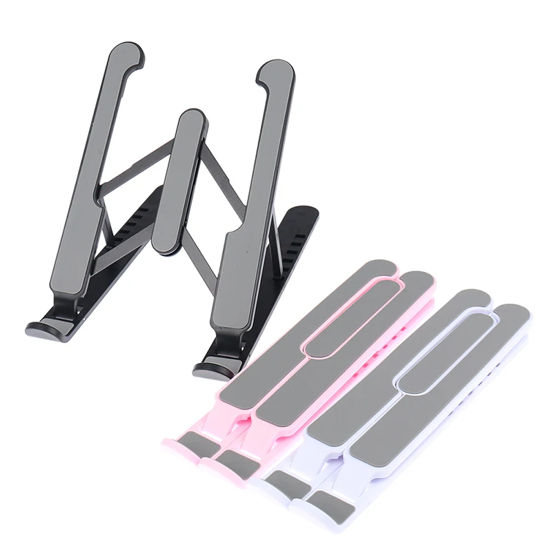 

Adjustable Foldable Laptop Stand Fr Desk Portable Notebook Riser Computer Holder