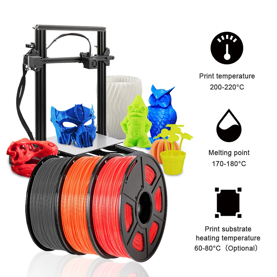 SUNLU PETG Filament 1.75mm For 3D Printer materials 10rolls/set Dimensional Accuracy +/-0.02mm | Компьютеры и офис