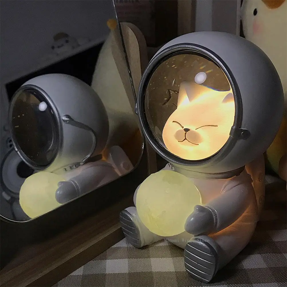 

Creative Cute Galaxy Guardian Pet Astronaut Night Light Personality Bedroom Decoration Lights Star Light Kid Toys Birthday Gift