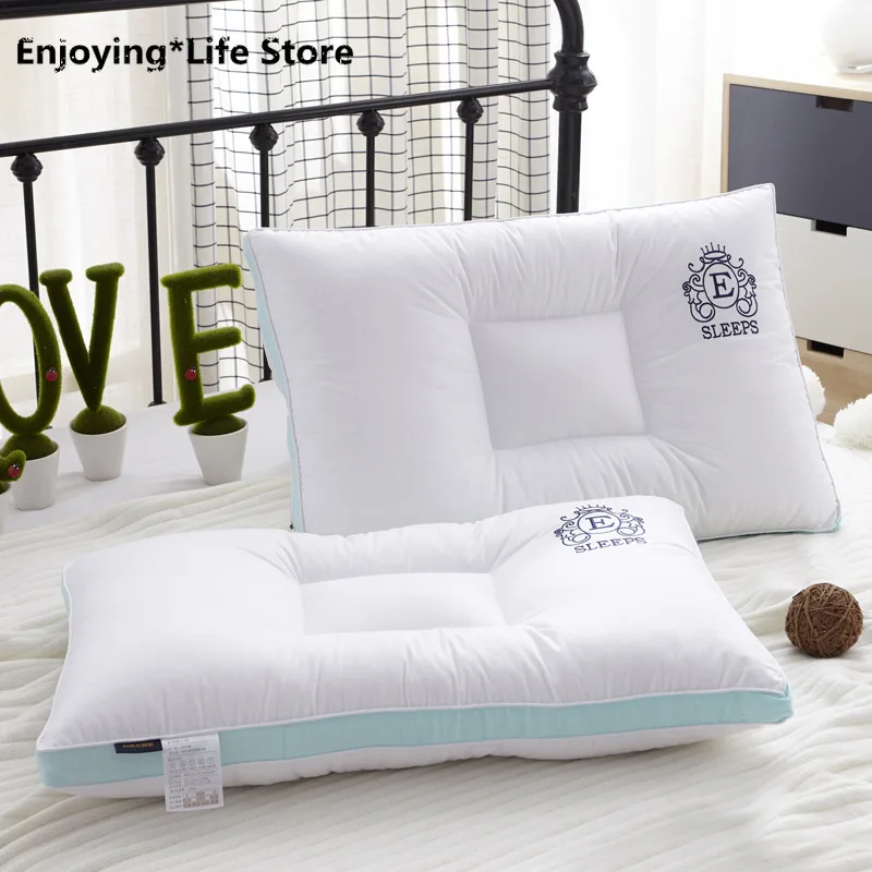 

New High-grade Pillow Neck Pillow Health Pillow Feather Velvet Pillow Core Bed