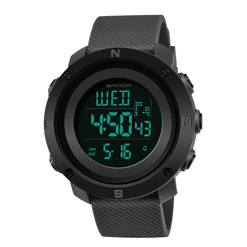

Часы мужские электронные, простые светящиеся модные цифровые спортивные, для студентов, в Корейском стиле