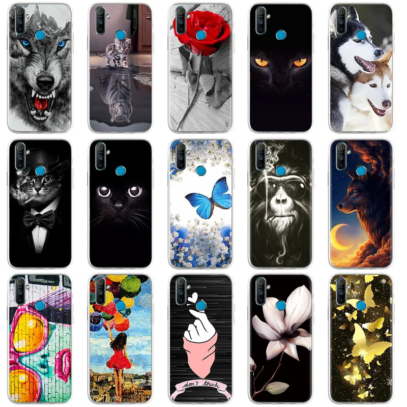 

For Realme C2 C3 C11 Case Soft Silicon TPU Back For OPPO Realme X3 Superzoom X50 X7 X2 Pro Reno Ace Phone Cover Bumper Funda