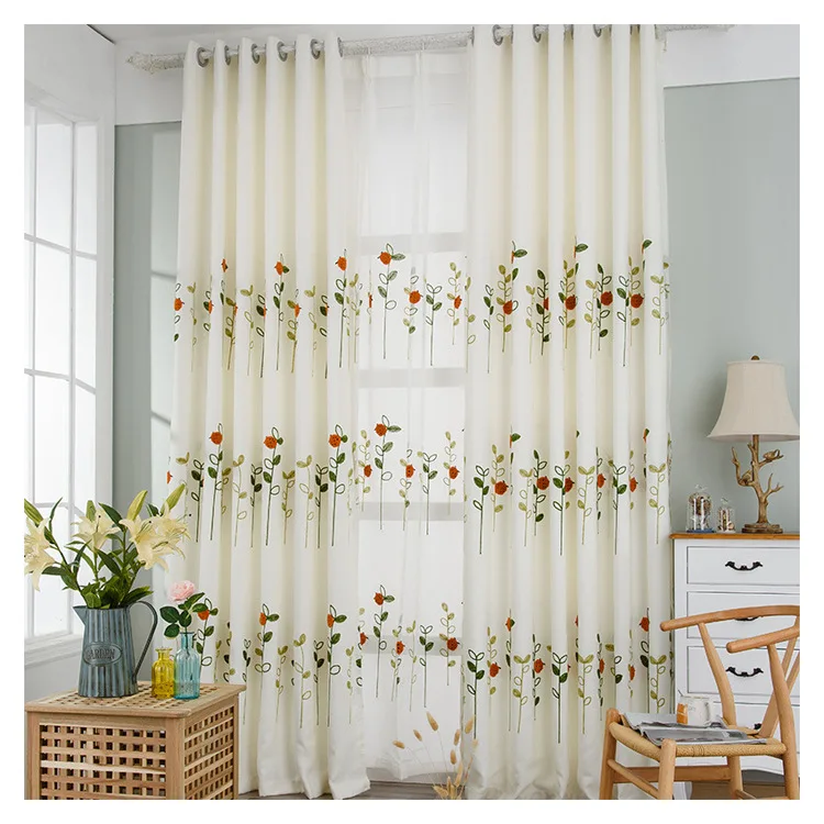 

Children's Room Curtains Blackout Cloth Fresh Cute Ladybug Curtains for Living Room Bedroom
