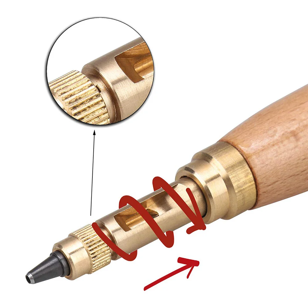 Автоматический винтовой дырокол для ремня бесшумный вращающийся стальной