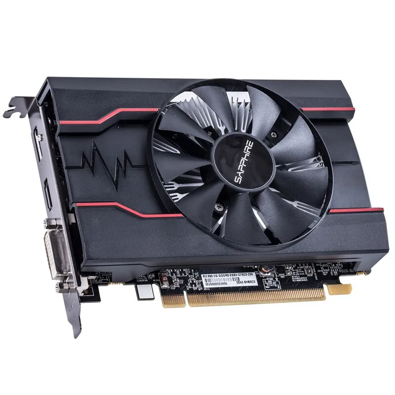 Игровая Видеокарта Sapphire RX550 4G GDDR5 128 бит для ПК дискретная видеокарта DVI HDMI DP с