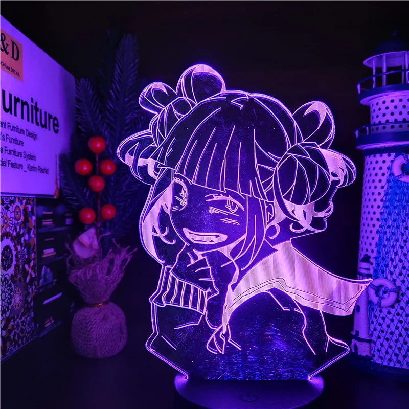 3D ANIME LAMP  Academia Cross my body Night lights For Bedroom Decoration