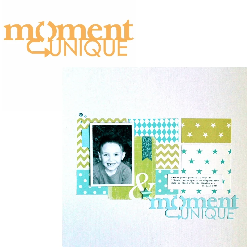 Уникальные Металлические Вырубные штампы с французскими надписями для