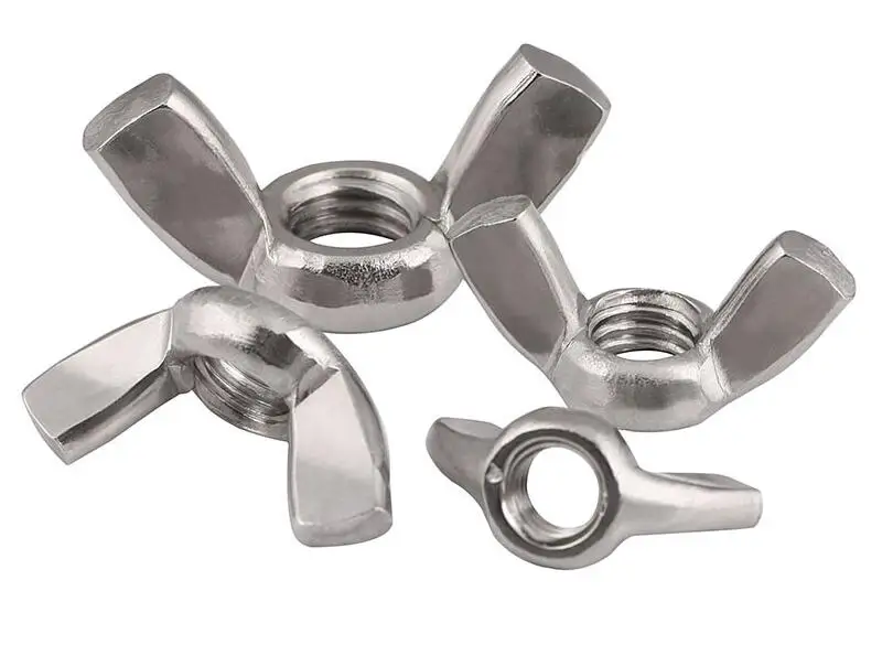 M3 M4 M5 M6 M8 M10 M12 Tye A Squate Wing Nut 304 бабочки из нержавеющей стали ручная затяжка гайки DIN315