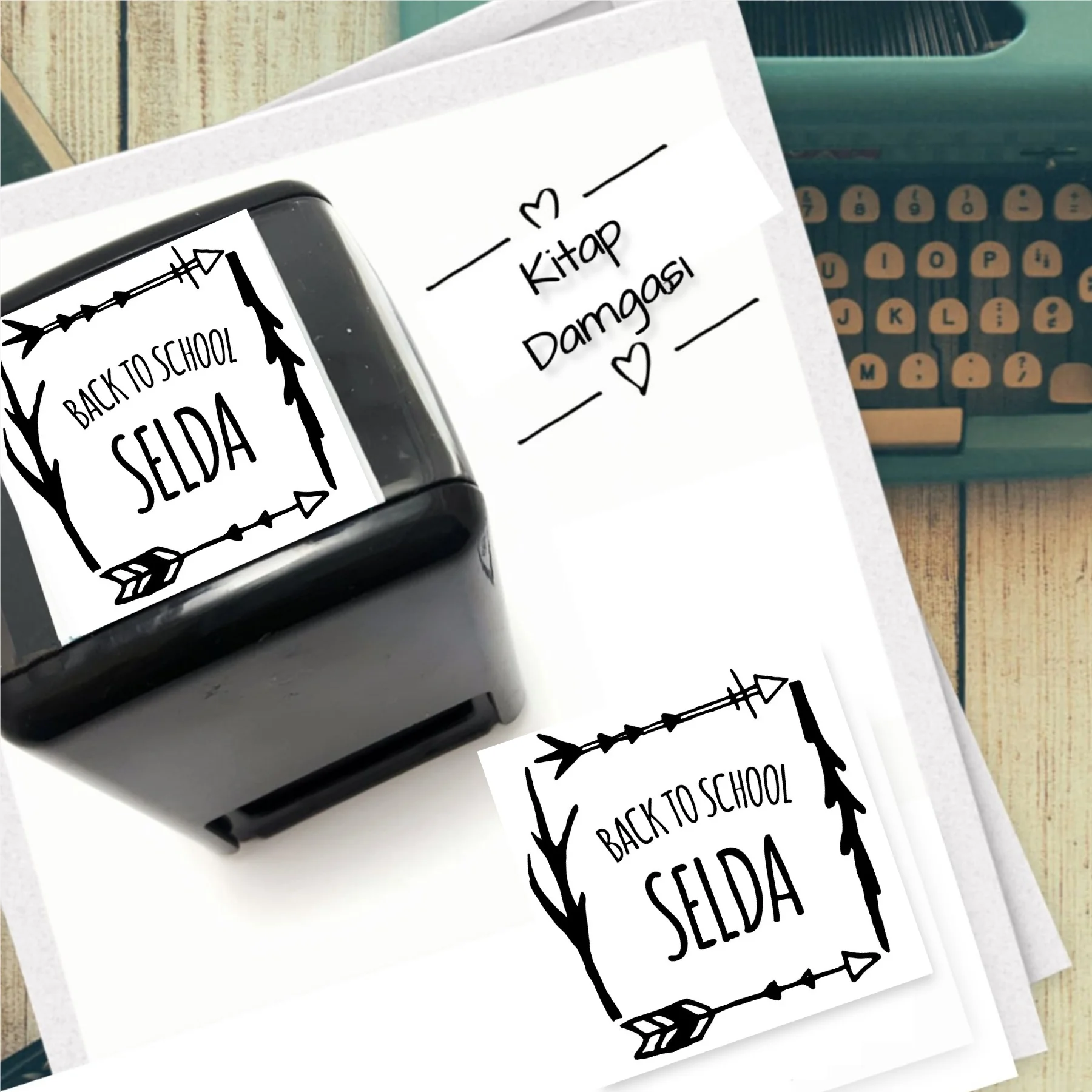 

Персонализированные именем Автоматическая штамп с изображением площади-808