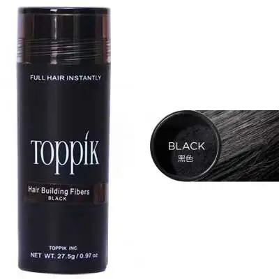 Black Toppik наращивание волос 9 цветов Полный волос Мгновенно волокна Capilares держать спрей порошок рост волос Продукт США - Цвет: Black