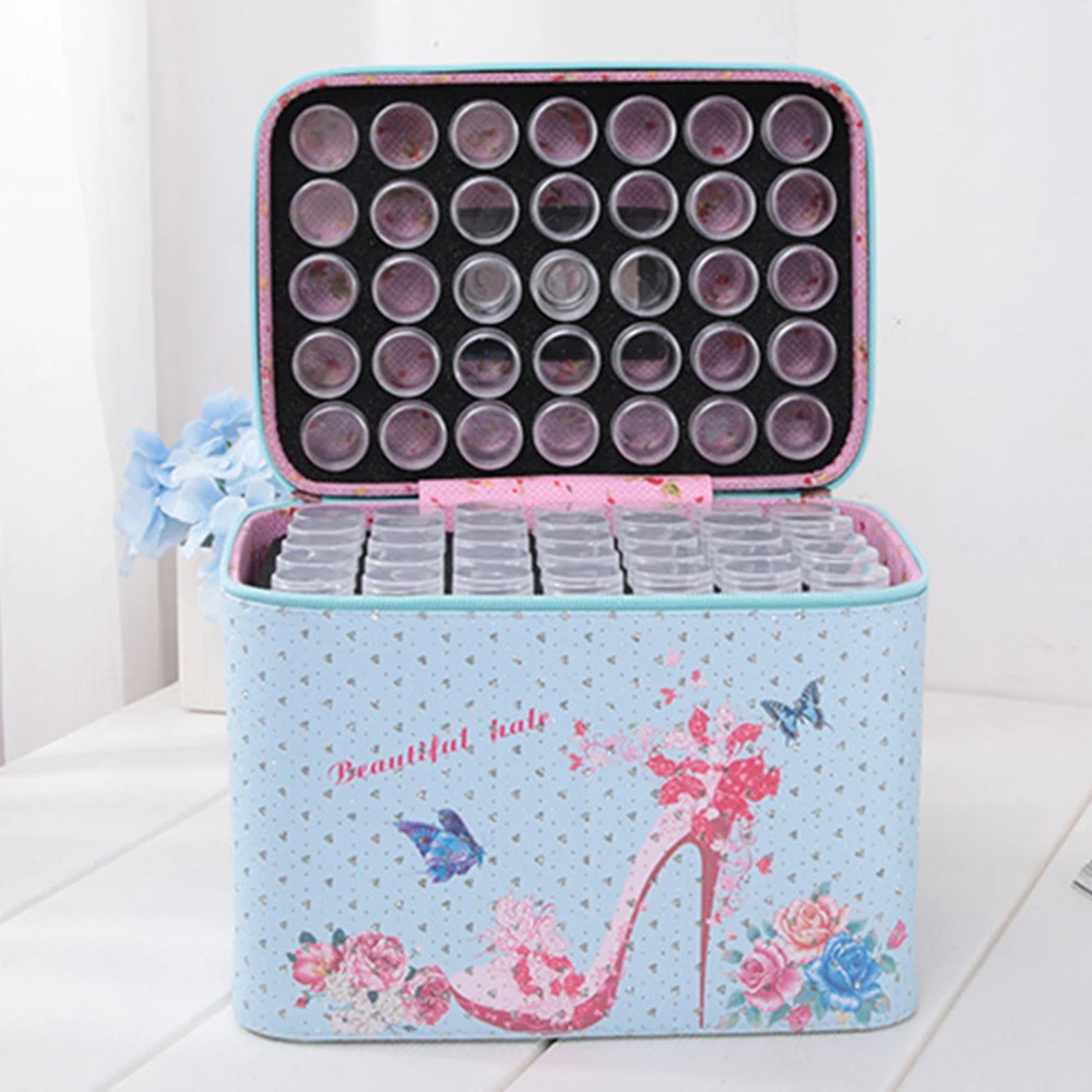 

Diamond Painting Storage Containers 140 Slots Diamond Embroidery Rhinestones Painting Accessory Jewelry Beads Organizer