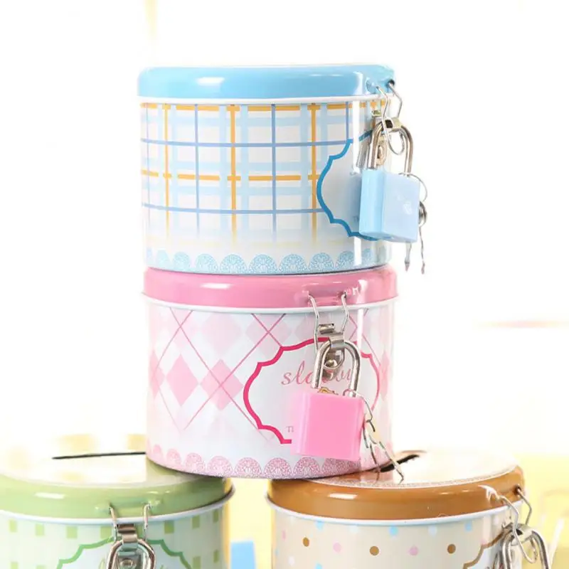 1 шт. круглая Милая копилка коробка для денег игрушечная подарок детей хранения