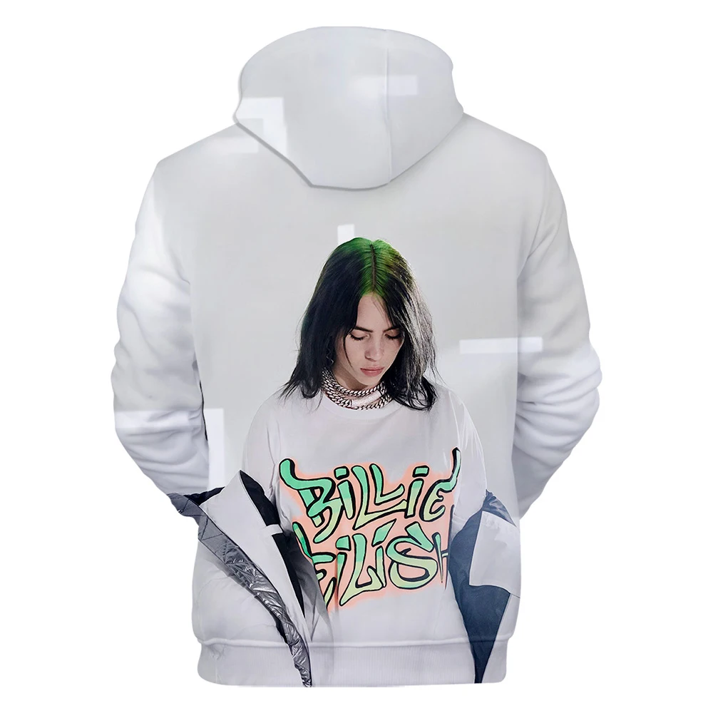 Оригинальные толстовки для мужчин и женщин Billie Eilish, толстовка с капюшоном, лидер продаж, осенне-зимняя модная одежда для мальчиков и девочек