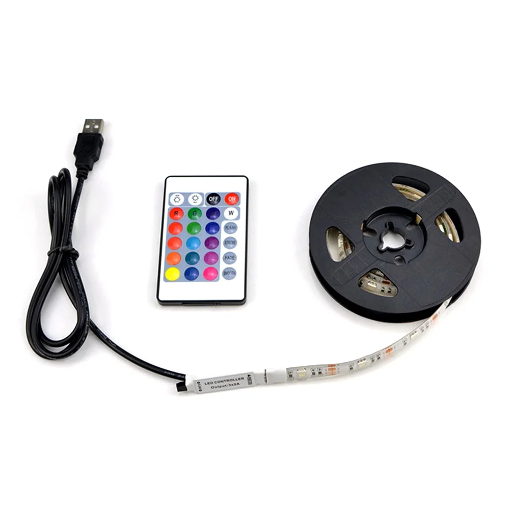 5050SMD Красочный светодиодный светильник 30 s пульт дистанционного управления USB