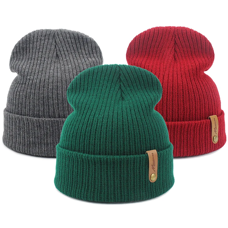 

Fashion Letter True 5 Colors Casual Beanies for Men Women Knitted Winter Hat Solid Hip-hop Skullies Hat Bonnet Unisex Cap