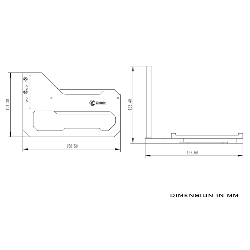 BARROWCH Mobula модульный компьютер чехол Графика карты расширения pci3.0 кабель GPU