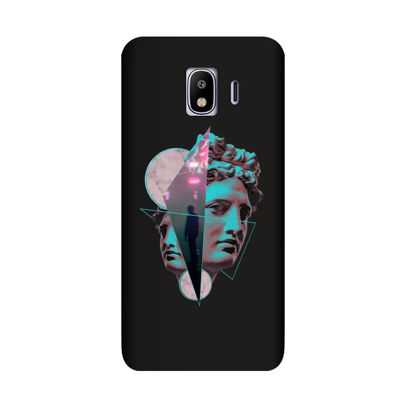 QAQsam Silicone For Samsung Galaxy J4 J400 Case Cartoon Statue Abstract Art Painted Soft TPU Back Cover Capa Fundas | Мобильные