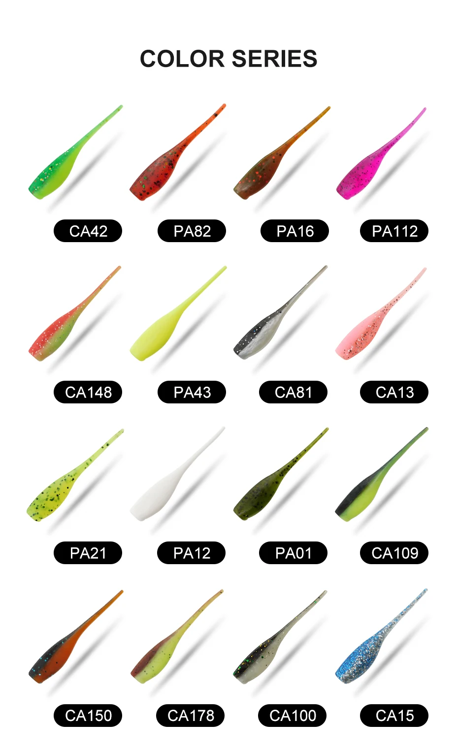 ESFISHING Baby Shad 50 мм мягкие приманки лучшее качество мягкость и высокая эластичность