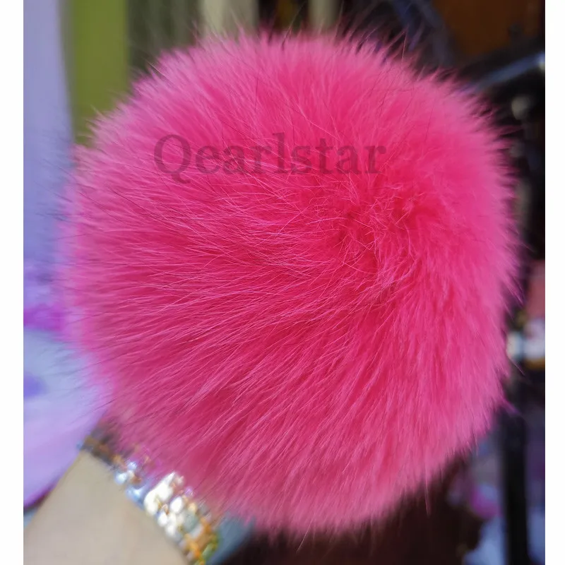 Оптовая продажа 5 штук в партии из натурального меха помпонами натуральный