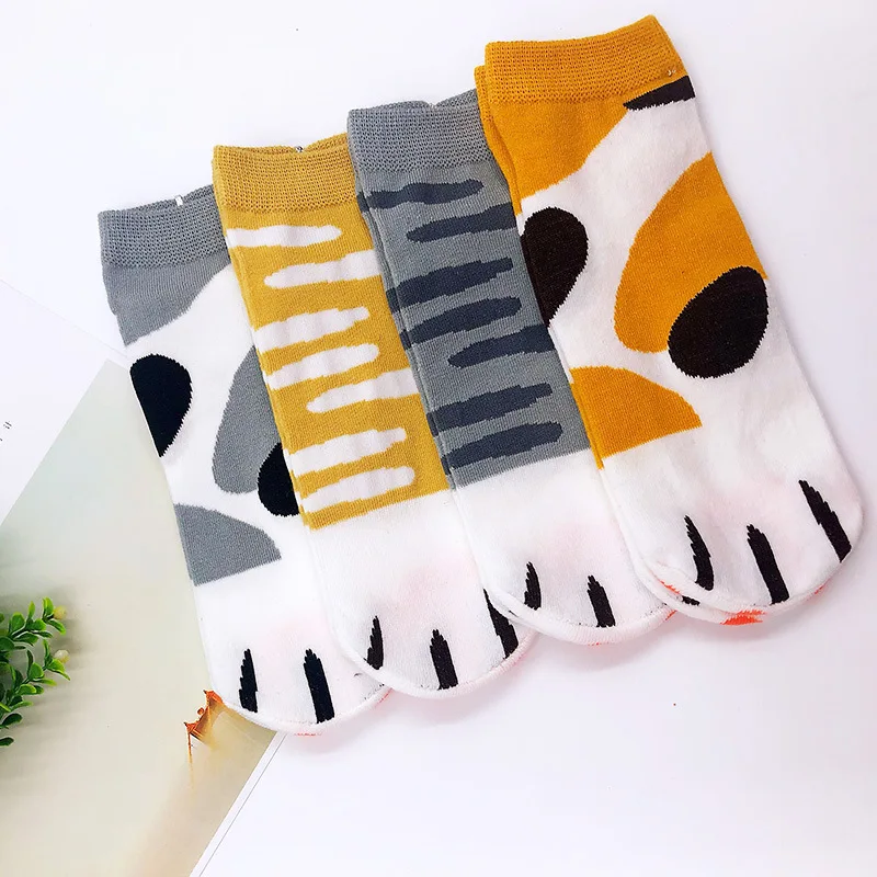 

Socks Women's Socks Cute Cartoon Japanese Cat Claw Socks Boat Socks Fresh Ladies Student Cotton Low-cut Cotton Socks Cute Socks