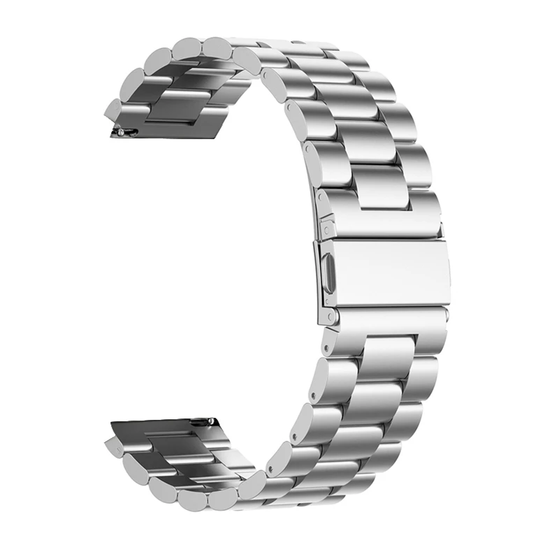 Металлический ремешок из нержавеющей стали для Xiaomi Amazfit Stratos 3/Stratos 2/Pace/GTR 47 мм ремешок для huawei Watch GT 2 46 мм полосы