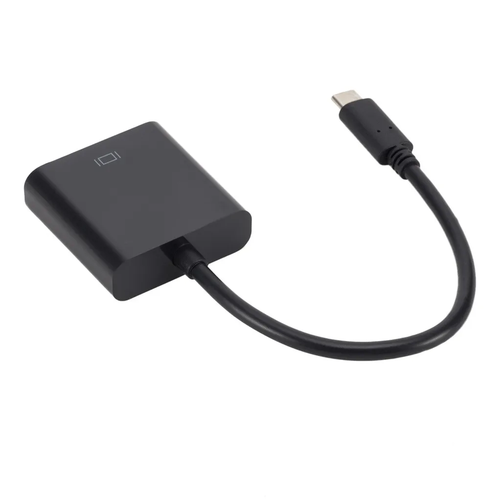 USB3.1 Тип C к VGA адаптер кабель USB мужчин и женщин видео линии передачи 3 1 с разъемами