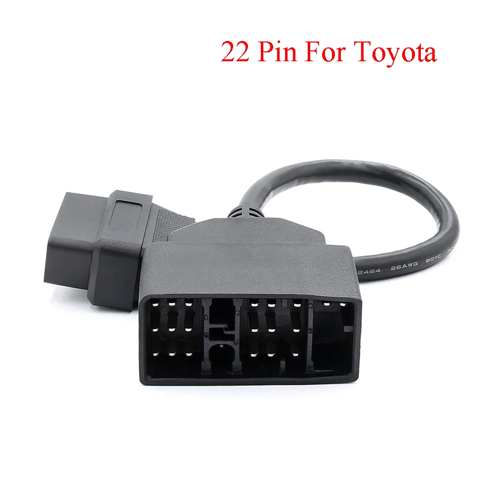 

Кабель-адаптер OBD2 для Toyota 22Pin/16Pin OBD, адаптер для разъема OBDII Для Toyota 22/17 Pin ODB2, кабель для TOYOTA Corolla