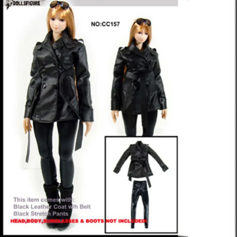 

1/6 CC157 Gothic Leather Clothes Outfits Suit Cloth Pants Model for 12 "Body