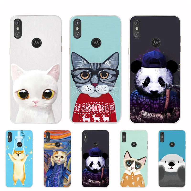 6.2inch Case For MOTO P30 Note Silicone Soft TPU Cover Painted Cartoon Animal Back Motorola One Power Phone Bags |