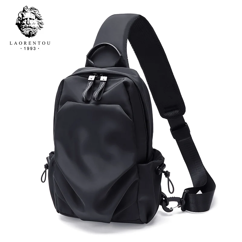 LAORENTOU Мужская нагрудная сумка повседневные сумки через плечо дорожная слинг для