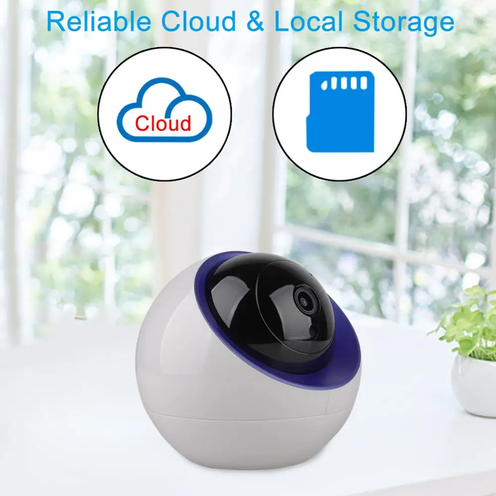 Купол Беспроводной IP Камера 1080P HD домашние Ptz наблюдения s камера Wi Fi CCTV со