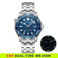phylida 2021 otomat new 20br waterproof blue wave dial automatic sport business watch male sapphire crystal for sea master diver