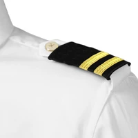 professional pilot captain uniform epaulets traditional military shoulder badge stripes bar epaulettes diy shirts decor epaulet