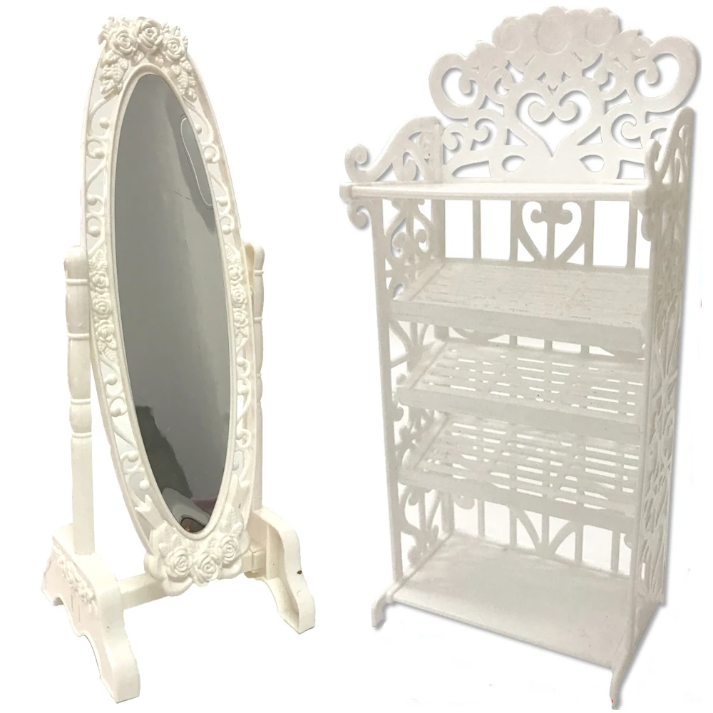 NK новейшая кукольная мебель микс милая игрушка Стойка Зеркало холодильник для