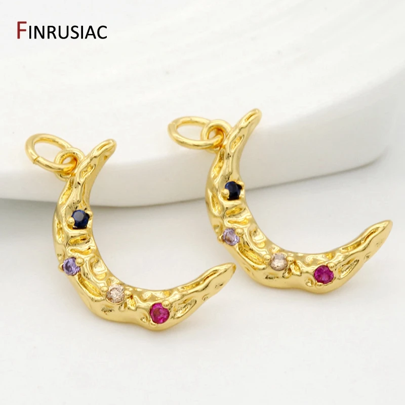 Новые дизайнерские золотые подвески в виде Луны для изготовления браслетов